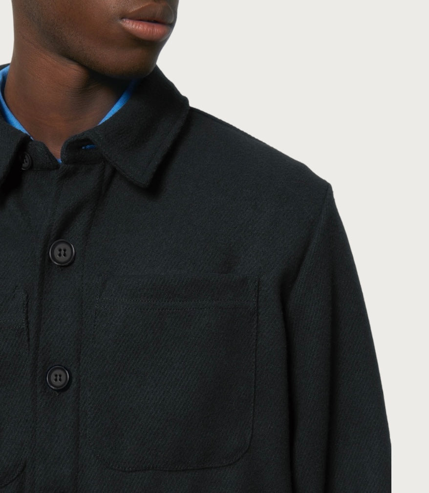 Stay by the Sea embroidered overshirt - Seaman&